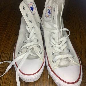 Converse All Star chuck Taylor high tops white sneakers unisex